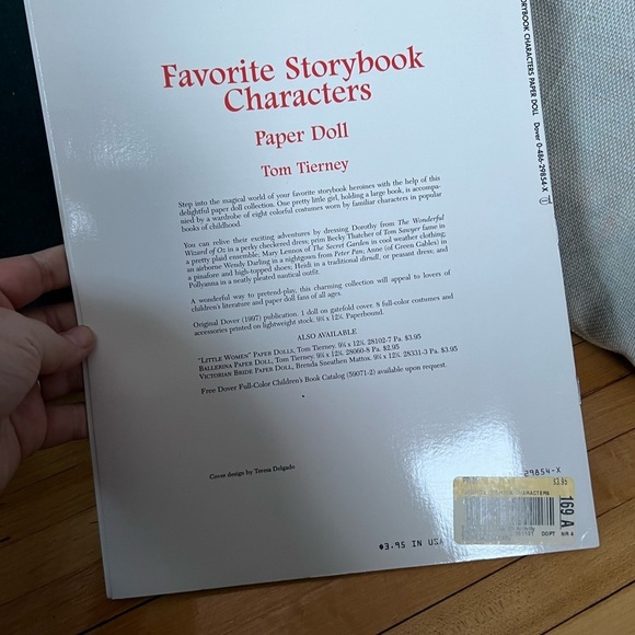 Favorite Storybook Characters Paper Doll Book by Tom Tierney - Picture 2 of 7